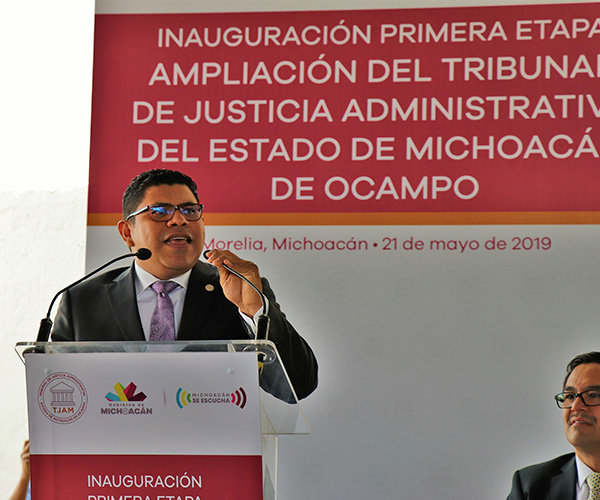 El Gobernador Silvano Aureoles Conejo inaugura primera etapa de la ampliación del Tribunal de Justicia Administrativa