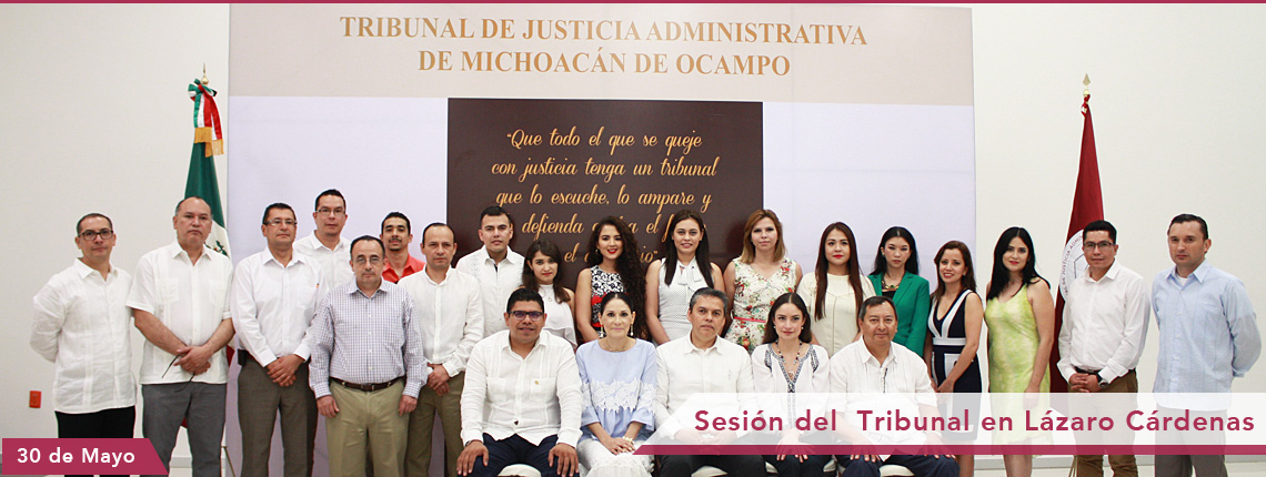 Sesiona el Pleno del Tribunal de Justicia Administrativa en Lázaro Cárdenas